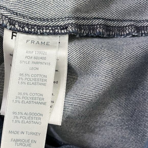 Frame Womens Parisian Straight Leg Jeans Size 30 Light Wash Stretch Side Stripe - Picture 7 of 8